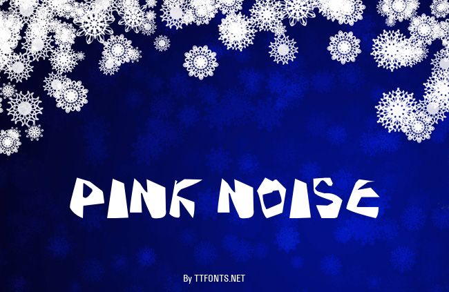 Pink Noise example